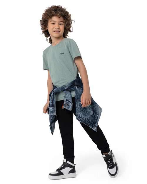 Calça Menino Jogger Em Moletom Flanelado Carinhoso