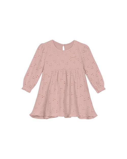 Vestido Menina Manga Longa Em Laise Carinhoso