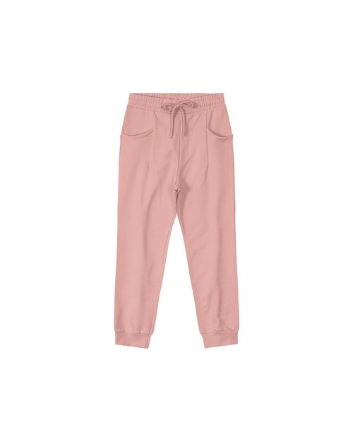 Calça Menina Cadarço Funcional Em Moletom Flanelado Carinhoso