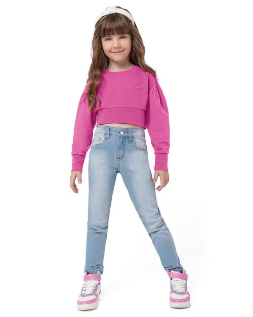 Blusa Cropped Menina Cava Deslocada Em Algodão Carinhoso