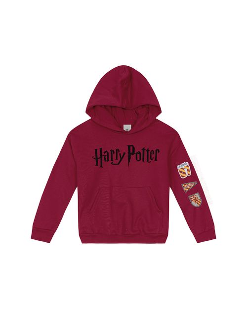 Blusão Unissex Com Capuz Harry Potter® Em Moletom Flanelado Carinhoso