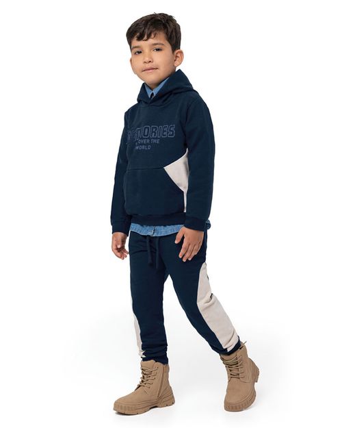Conjunto Menino Make Memories Em Moletom Flanelado Carinhoso