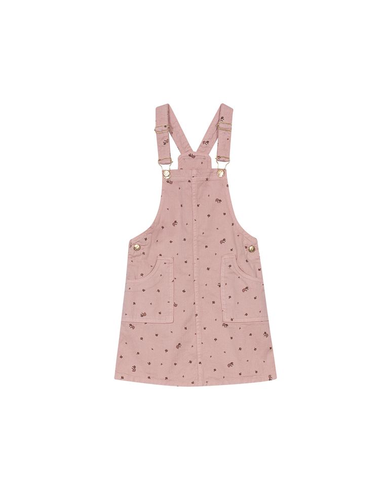 Salopete Menina Cogumelos Em Sarja Com Elastano Carinhoso