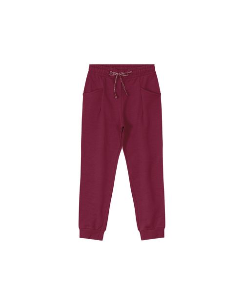 Calça Menina Cadarço Funcional Em Moletom Flanelado Carinhoso