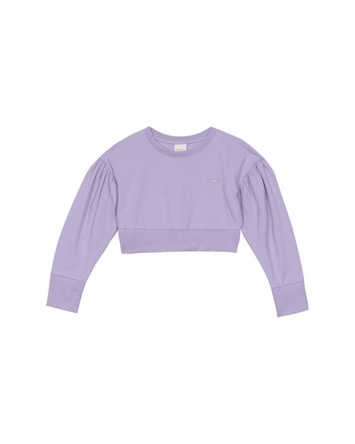 Blusa Cropped Menina Cava Deslocada Em Algodão Carinhoso