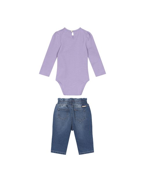 Conjunto Menina Body Winter Memories Em Algodão Carinhoso