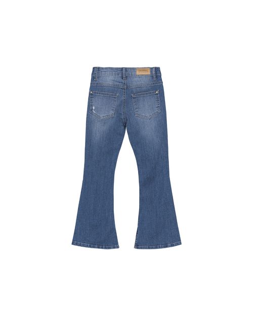 Calça Menina Flare Em Jeans Com Elastano Carinhoso