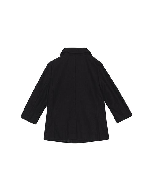 Trench Coat Menino Bolso Com Lapela Em Lã Carinhoso