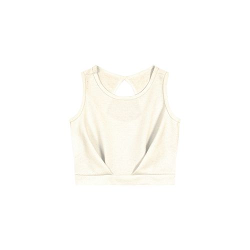 Blusa Menina Cropped Em Malha Texturizada - Carinhoso