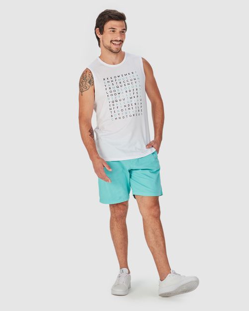 Shorts Jogger Masculino Cintura Média Em Sarja Com Elastano