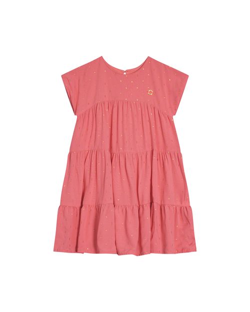 Vestido Menina Decote Redondo Em Plumetis Carinhoso