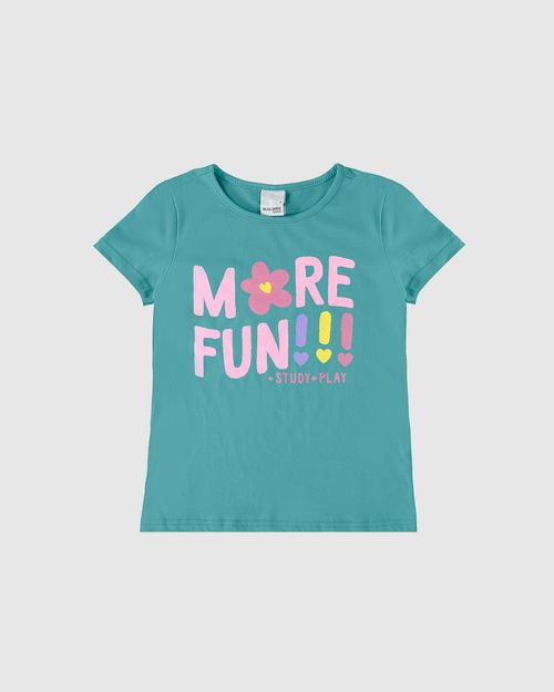 Blusa Infantil Menina More Fun Em Algodão Malwee Kids