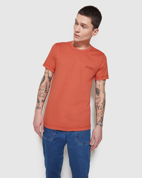 Camiseta Slim Masculina Disconnect To Connect Em Malha Anti Odor - ENFIM