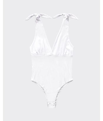 Body Feminino Transpassado Em Malha Viscose Canelada - ENFIM