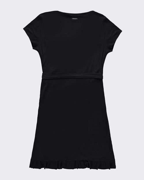 Vestido Feminino Transpassado Decote V Em Malha De Viscose Canelada - ENFIM