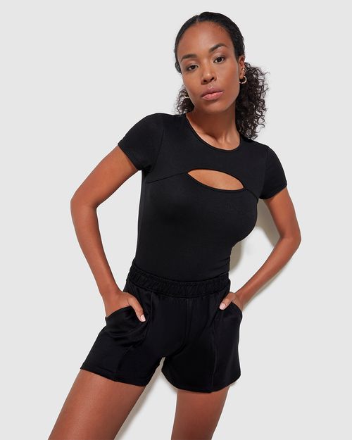 Blusa Feminina Decote Vazado Em Moletinho De Viscose - ENFIM