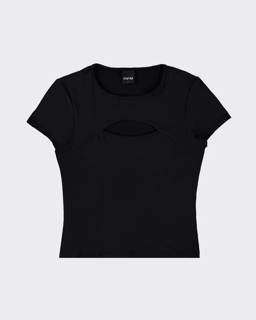 Blusa Feminina Decote Vazado Em Moletinho De Viscose - ENFIM