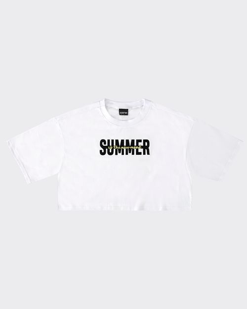 T-Shirt Cropped Feminina Summer Is The New Mood Em Algodão - ENFIM