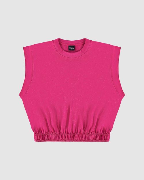 T-Shirt Feminina Muscle Tee Glitter Em Algodão - ENFIM