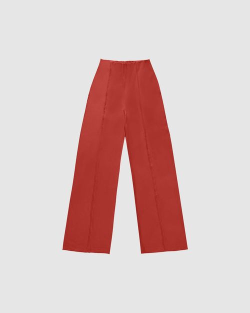 Calça Wide Leg Feminina Em Moletinho De Viscose - ENFIM