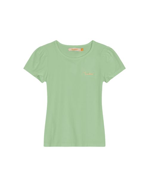 Blusa Menina Bordado No Peitoral Em Malha De Algodão Carinhoso