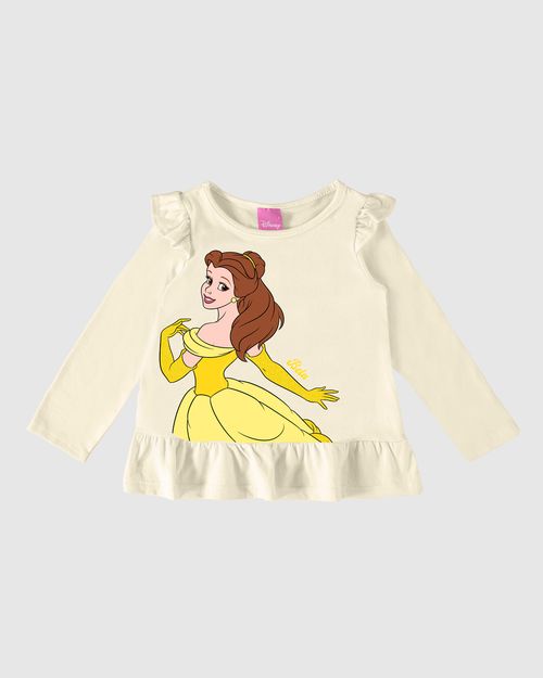 Blusa Infantil Menina Com Babados Princesa Disney® Em Algodão Malwee Kids