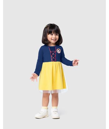 Vestido Infantil Princesa Disney® Em Algodão Malwee Kids