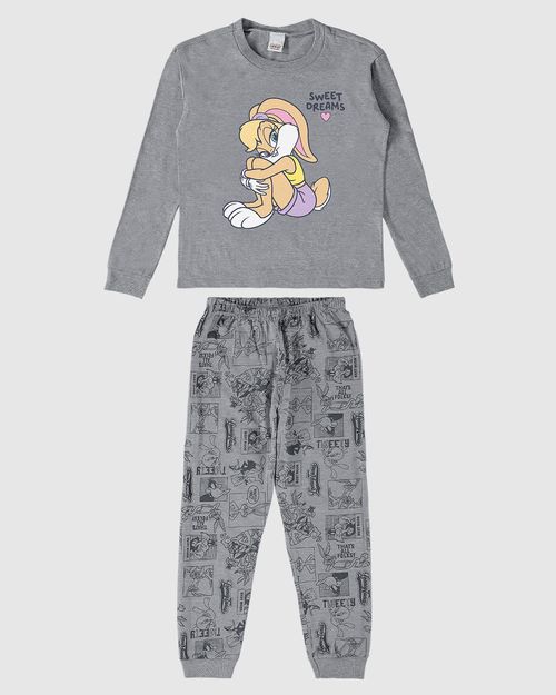 Pijama Infantil Menina Lola Bunny Looney Tunes® Em Algodão Malwee Kids
