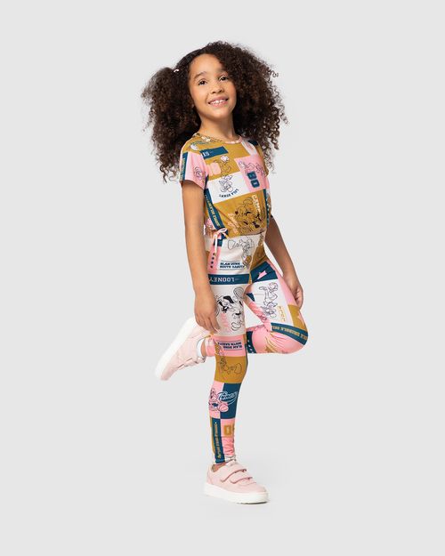 Calça Legging Infantil Looney Tunes® Em Algodão Malwee Kids