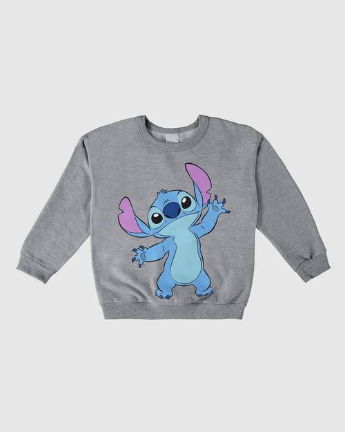 Blusão Infantil Unissex Lilo & Stitch Disney® Em Moletom Malwee Kids