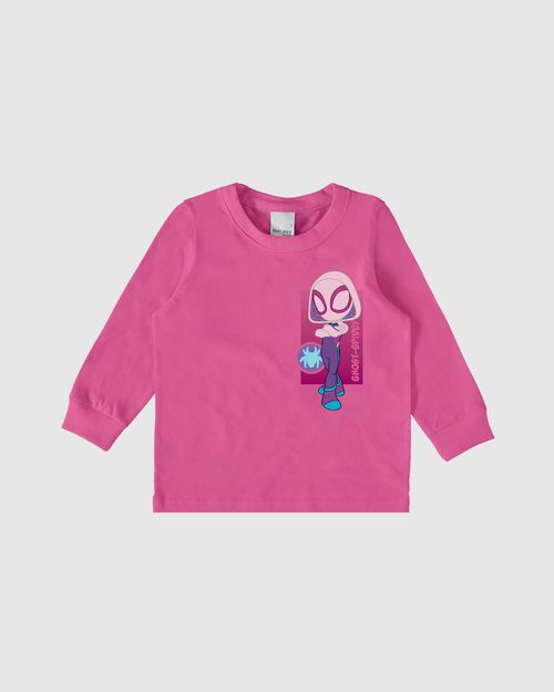 Camiseta Infantil Unissex Manga Longa Homem-Aranha Marvel® Malwee Kids