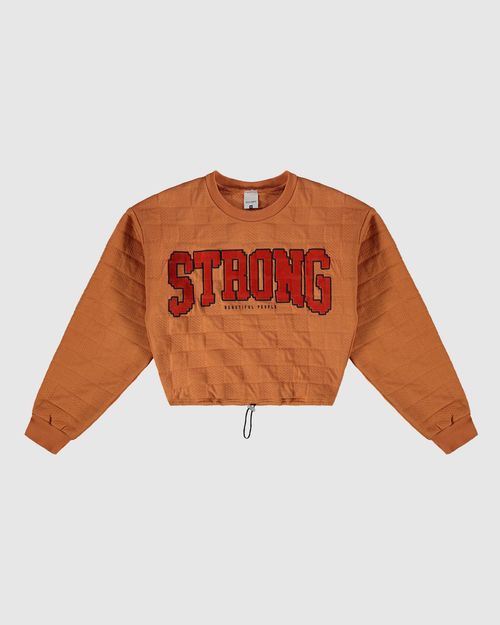 Blusão Cropped Menina Strong Em Matelassê Malwee Kids