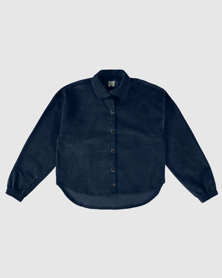 Jacket Shirt Menina Em Veludo Malwee Kids