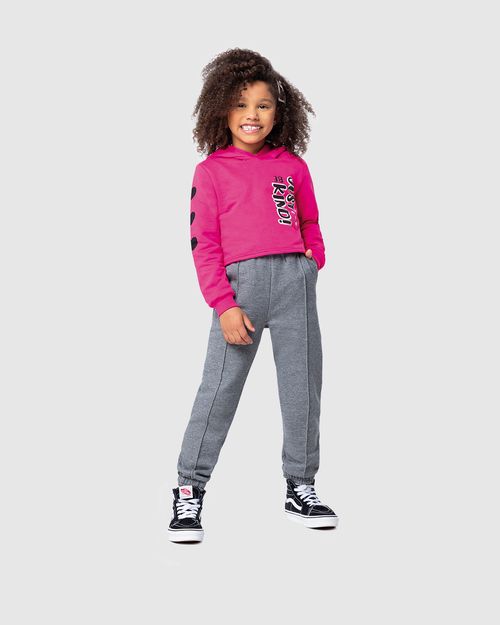 Blusão Infantil Menina Estampa Glitter Em Moletom Flanelado Malwee Kids