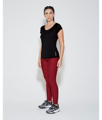 Blusa Baby Look Feminina Cava Raglan Em Malha Dry - ENFIM