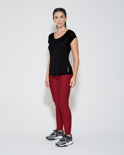 Blusa Baby Look Feminina Cava Raglan Em Malha Dry - ENFIM