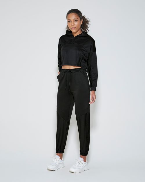 Blusão Oversized Feminino Recortes Em Moletom - ENFIM