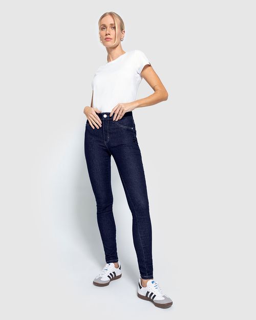 Calça Skinny Feminina Bolso Decorativo Em Jeans Com Elastano - ENFIM