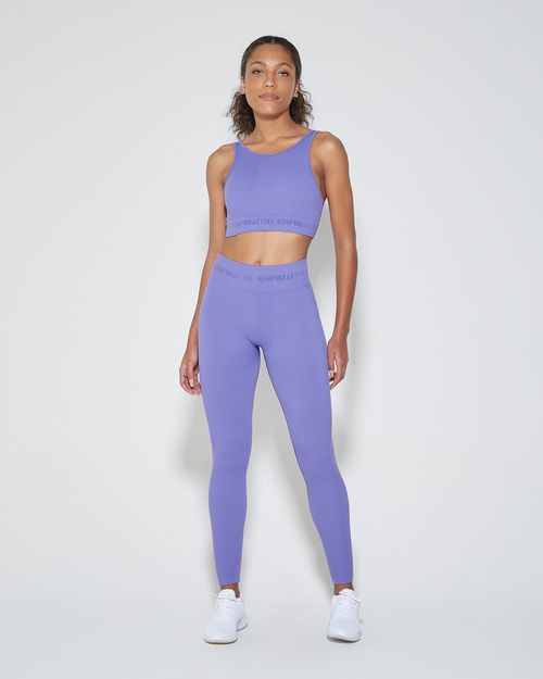 Top Halter Neck Esportivo Seamless Em Poliamida Com Elastano - ENFIM
