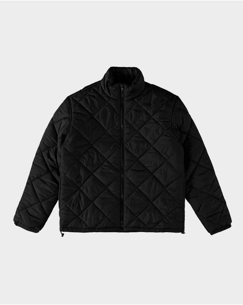 Jaqueta Puffer Masculina Barra Regulagem Em Tafetá ENFIM PRETO