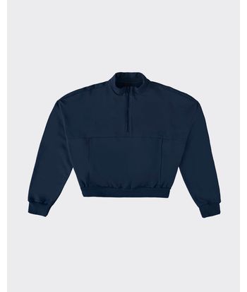 Blusão Amplo Feminino Zíper Frontal Em Moletom Flanelado - ENFIM