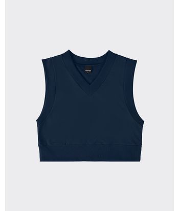 Colete Cropped Feminino Em Moletom Flanelado - ENFIM