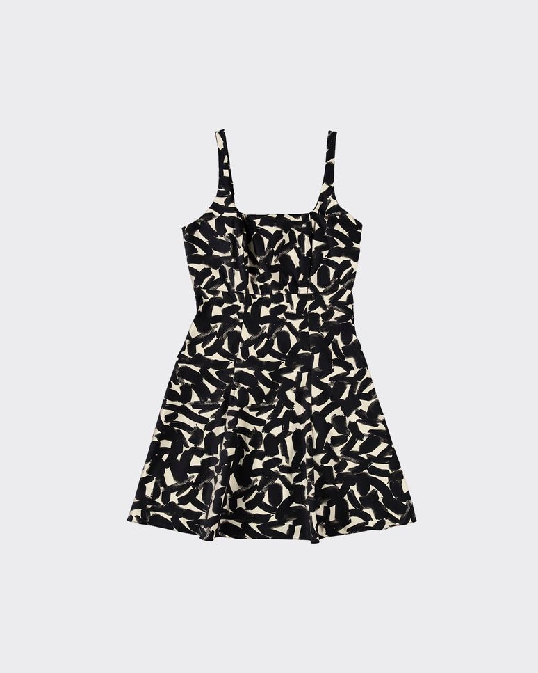 Vestido Evasê Feminino Estampado Em Algodão Stretch - ENFIM