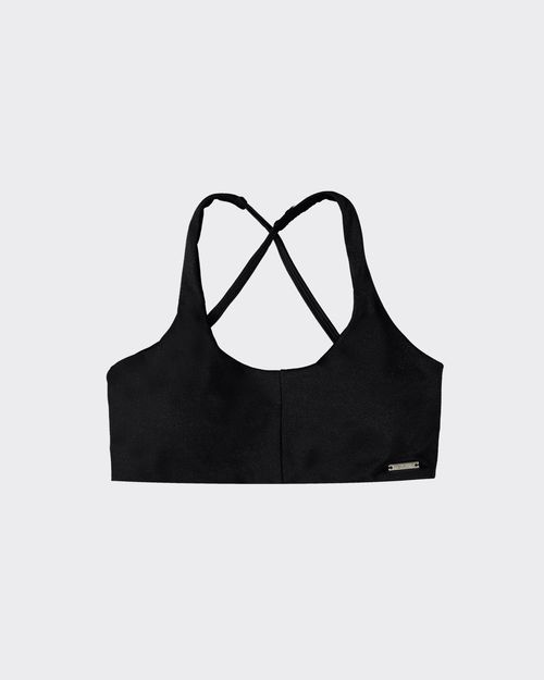 Top Esportivo Strappy Bojo Removível Em Malha Dry - ENFIM