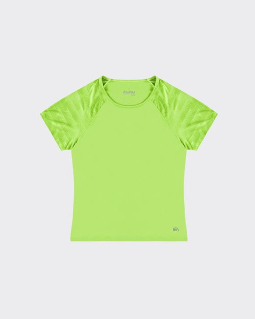 Blusa Slim Feminina Manga Estampada Em Malha Dry - ENFIM