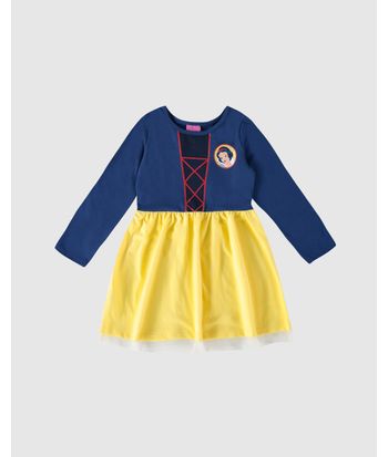 Vestido Infantil Princesa Disney® Em Algodão Malwee Kids
