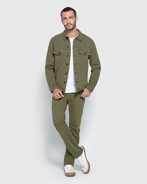 Jaqueta Masculina Regular Em Sarja Com Elastano - ENFIM