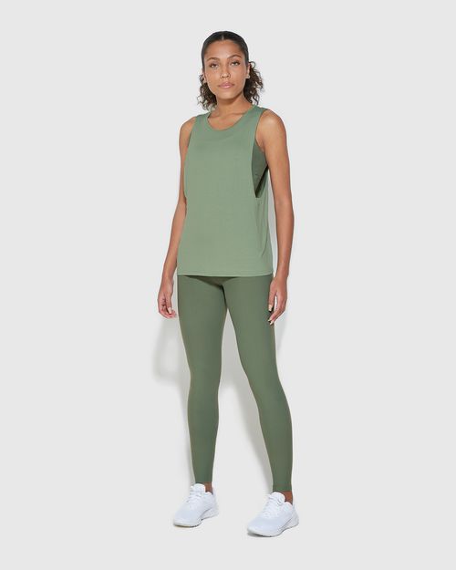 Calça Legging Feminina Cintura Alta Em Malha Proteção UV50+ - ENFIM