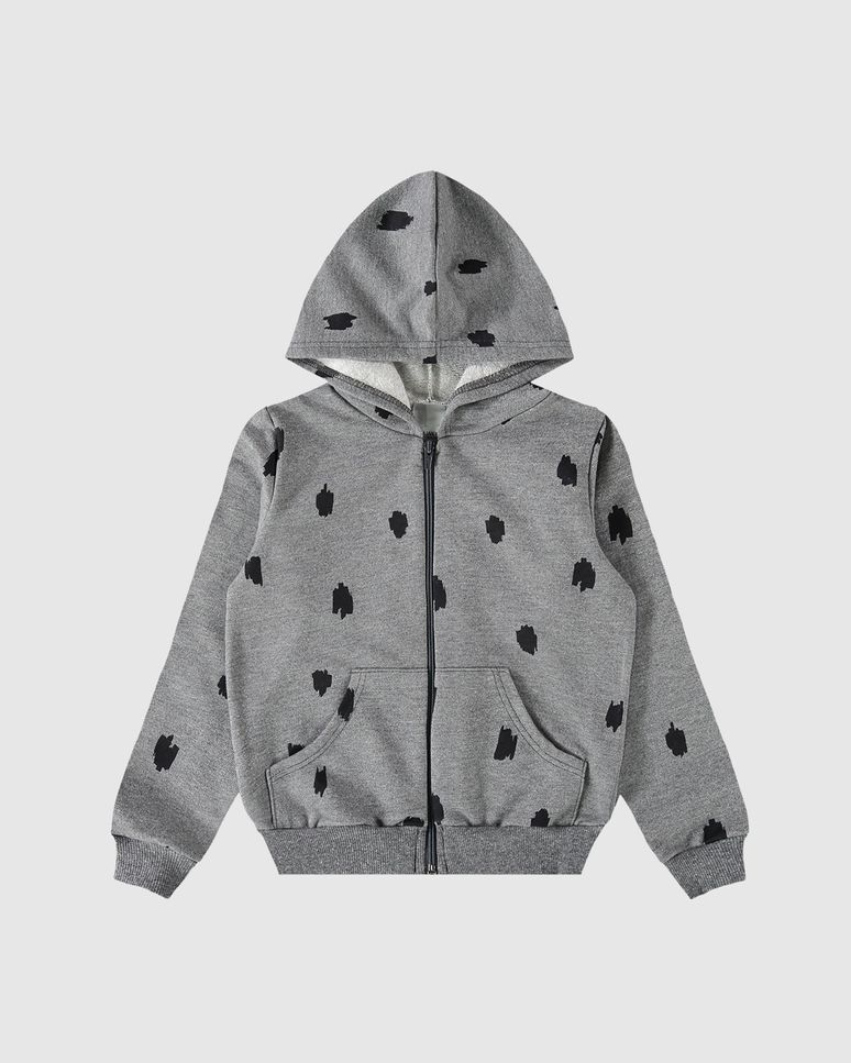 Jaqueta Infantil Menina Estampada Em Moletom Malwee Kids