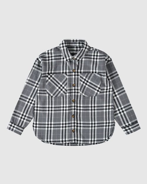 Camisa Infantil Menina Xadrez Em Flanela Malwee Kids